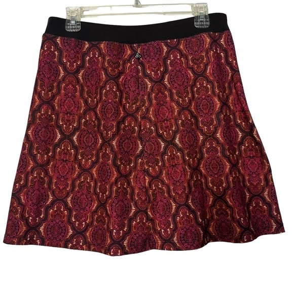 NWT Prana Brown Red Tribal Print Pull-on Skirt - Picture 2 of 6